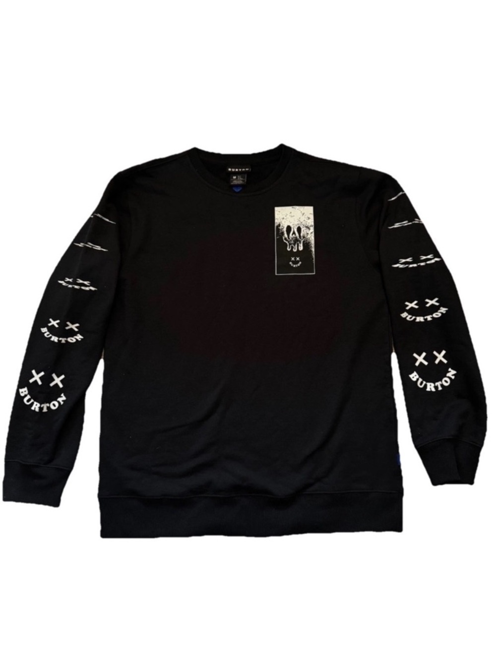BURTON Skeleton Key 24 Fleece Crewneck Sweatshirt True Black 2024 - Men's M